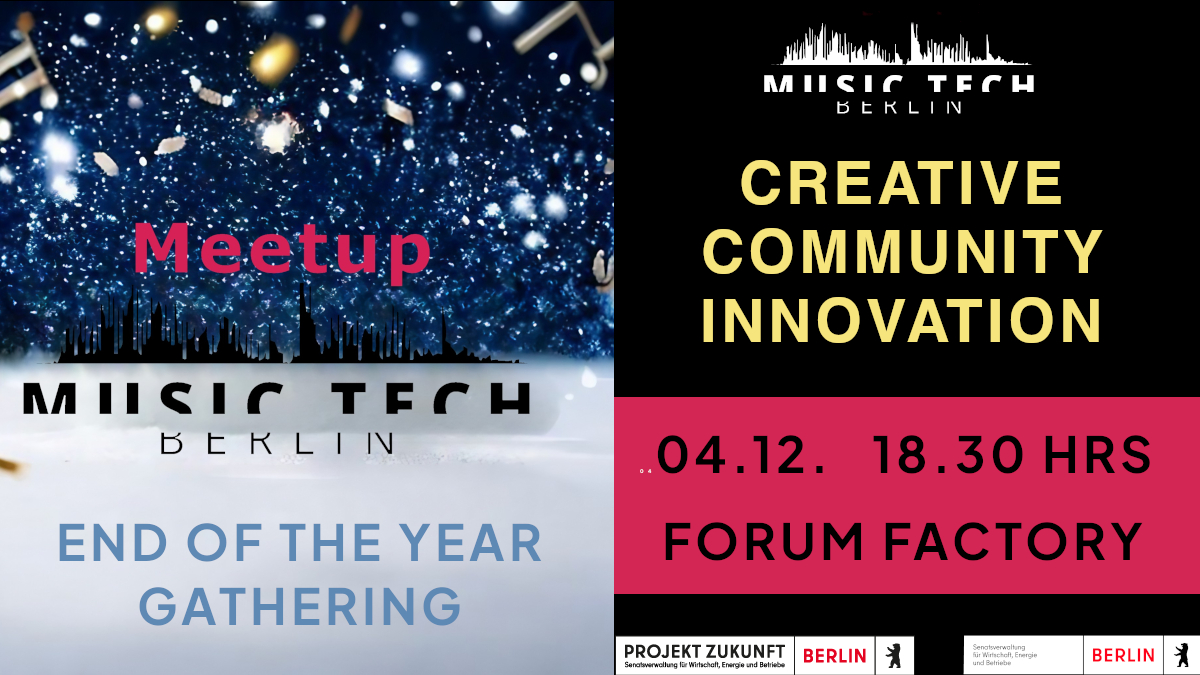 Berlin Music Tech Meetup 16. 4.12.23 Forum Factory